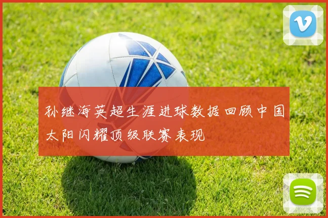 孙继海英超生涯进球数据回顾中国太阳闪耀顶级联赛表现